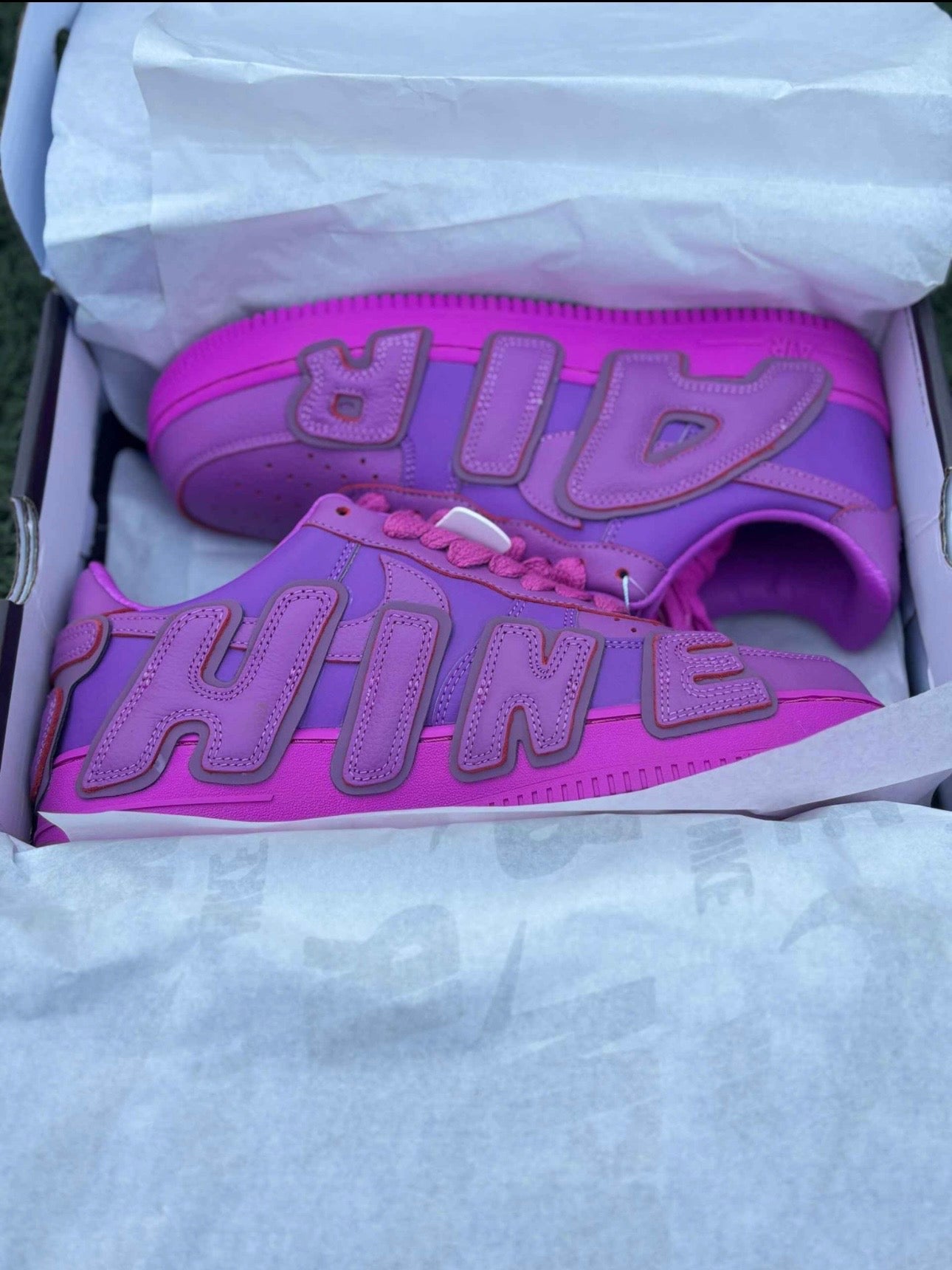 Nike Air Force 1 Custom Purple/Pink “SUP” Edition
