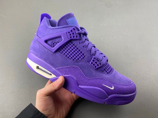Air Jordan 4 Retro โPurple Monochromeโ Premium Sneaker