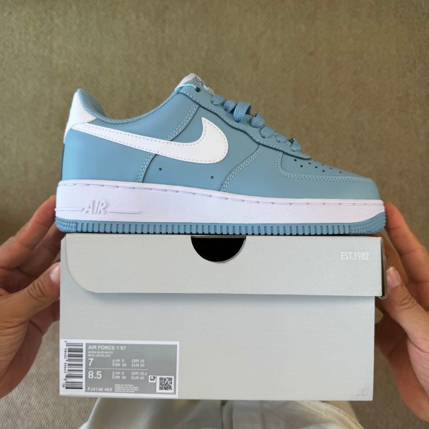 Nike Air Force 1 Low University Blue & White Sneakers 👟💙✨