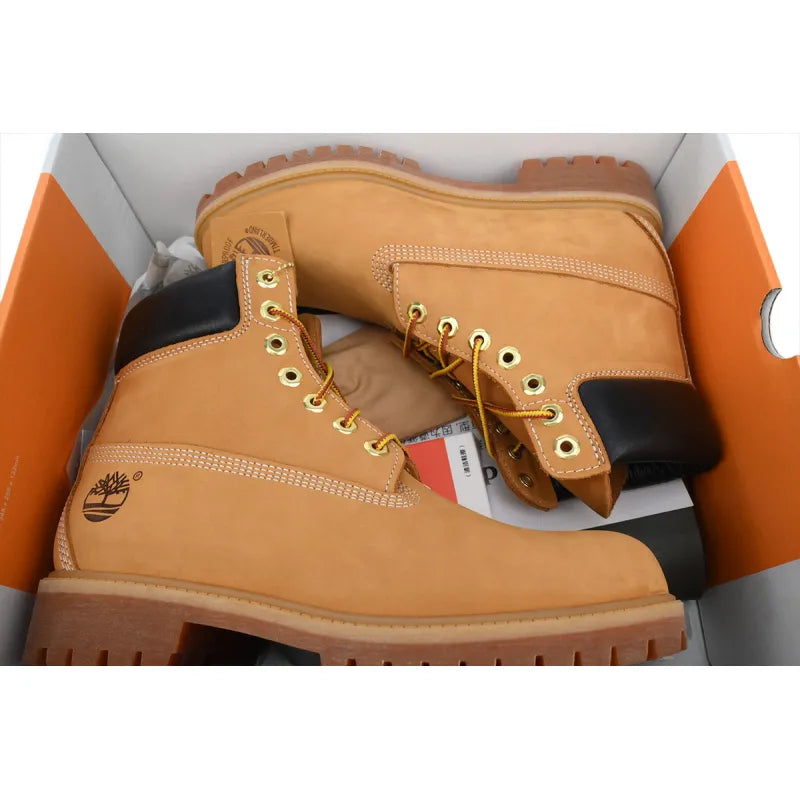 Timberland Premium Waterproof Boots – Classic Wheat Leather Work & Outdoor Boots