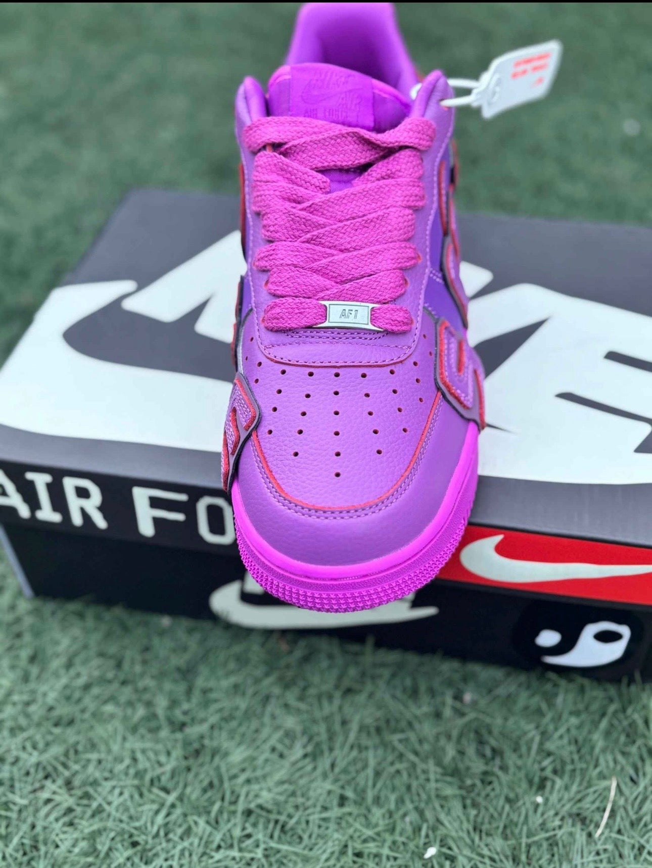 Nike Air Force 1 Custom Purple/Pink “SUP” Edition