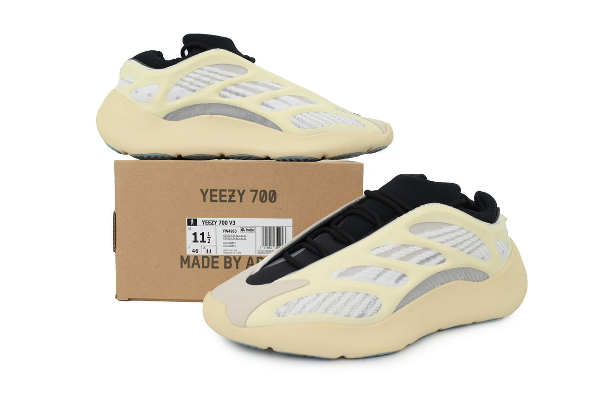 Yeezy 700 V3 “Azael” – Cream & Glow Futuristic Runner ⚡👟
