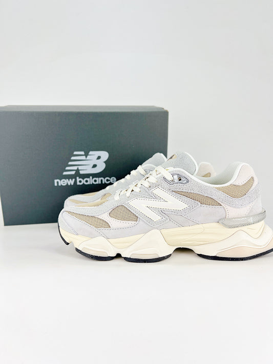 New Balance 9060 Lifestyle Sneakers – Grey/Beige Casual Chunky Shoes