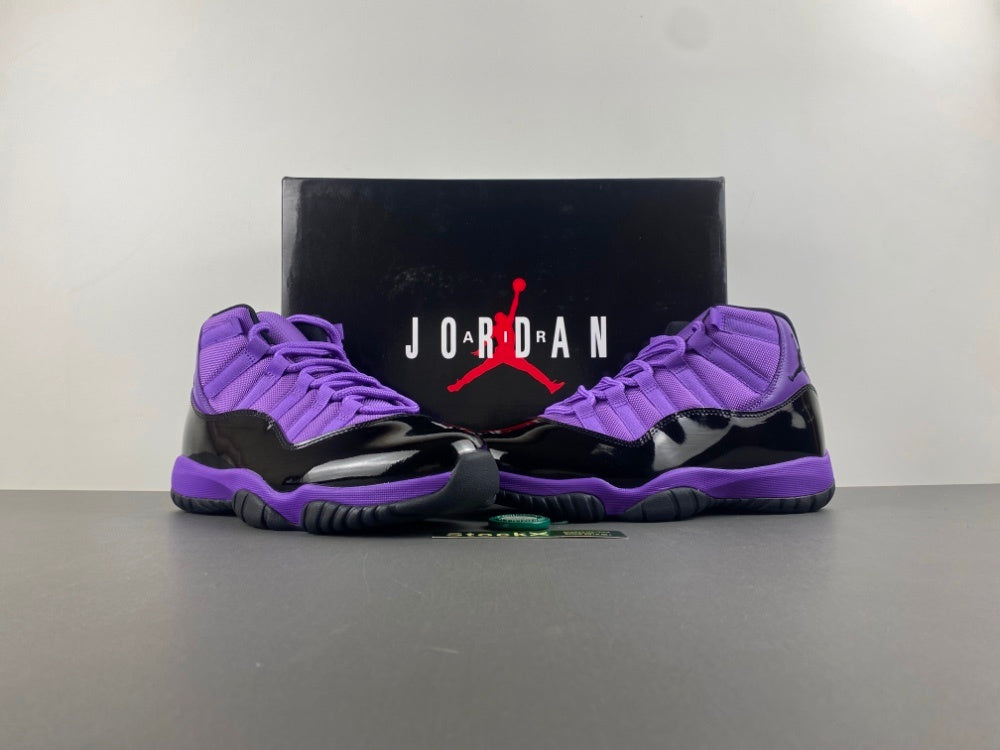 Purple & Black Jordan 11 Sneakers 💜🖤