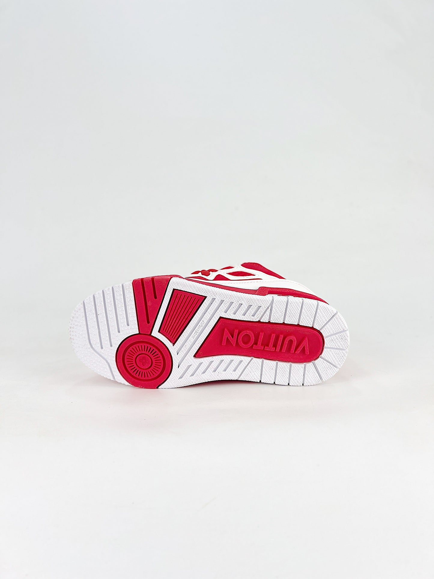 Louis Vuitton Red & White Monogram Chunky Sneakers