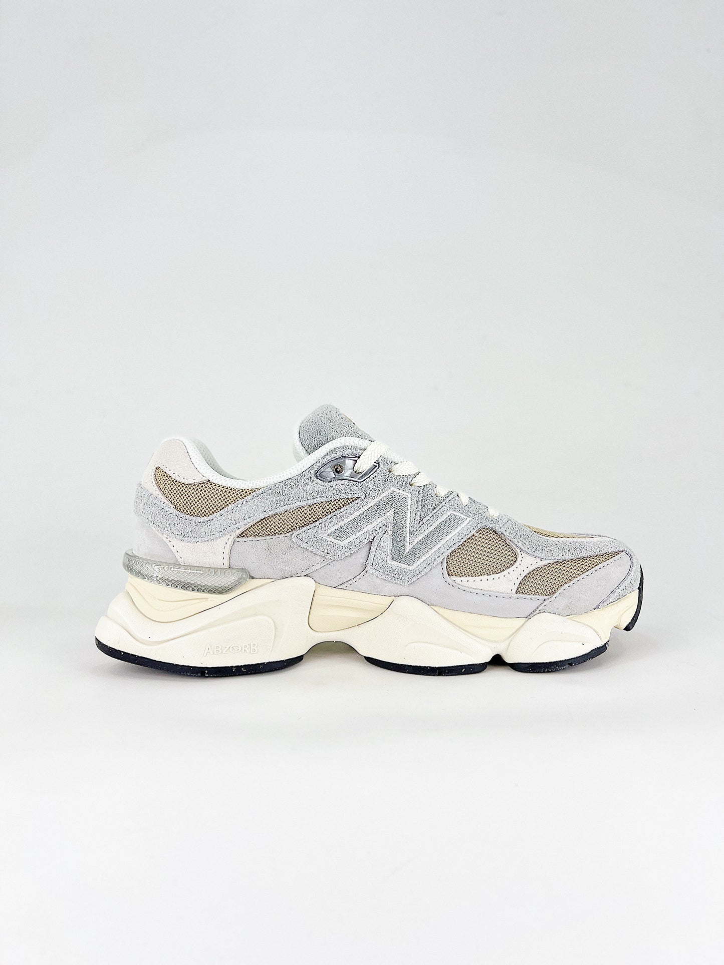 New Balance 9060 Lifestyle Sneakers – Grey/Beige Casual Chunky Shoes