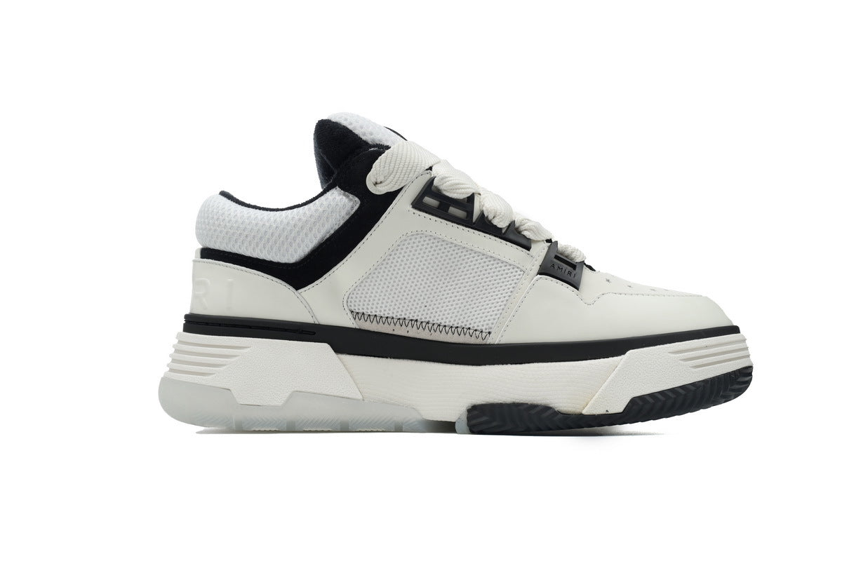 AMIRI White & Black Low Top Sneakers – Clean Luxury Street Style