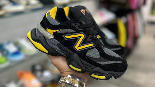 New Balance Black & Yellow Chunky Sneakers – Bold Street Style & Comfort