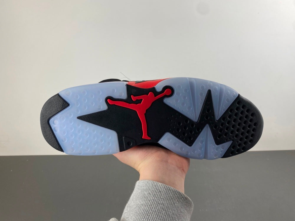 Black & Red Jordan 6 Sneakers ❤️🖤