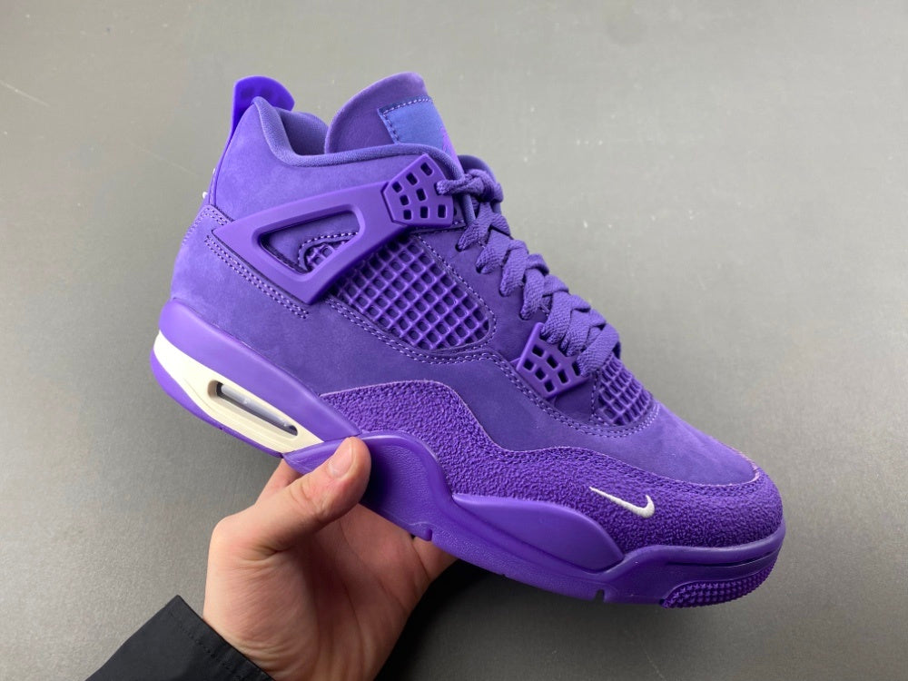 Air Jordan 4 Retro “Purple Monochrome” Premium Sneaker