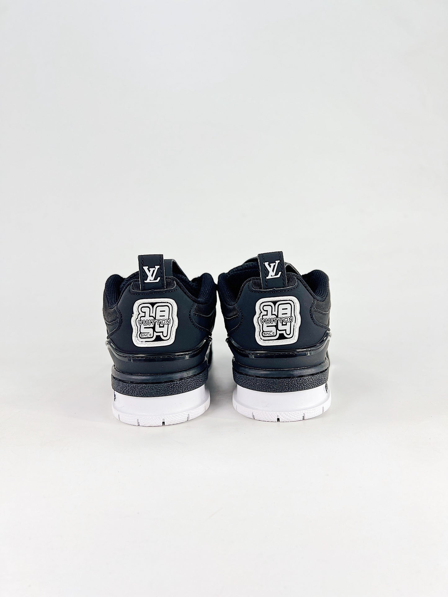 Louis Vuitton Black & White Monogram Chunky Sneakers
