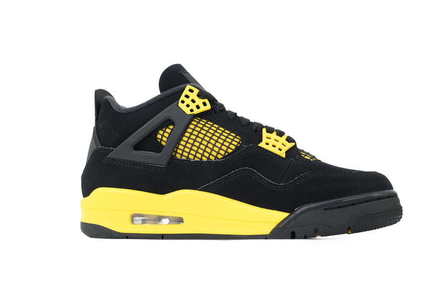 Air Jordan 4 Black & Yellow Thunder – Bold Streetwear Classic ⚡👟