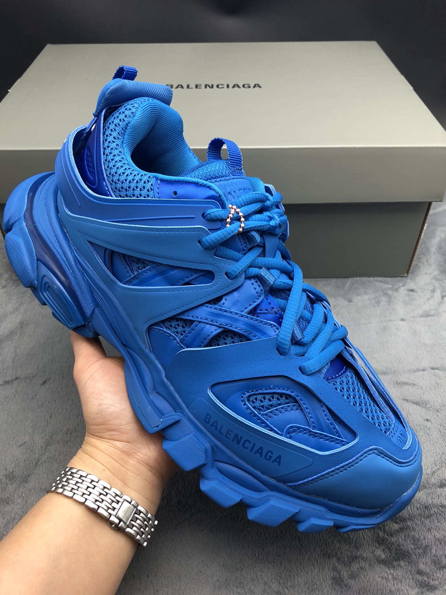 Balenciaga Blue Sneakers – Luxury Streetwear Chunky Shoes 👟🔥