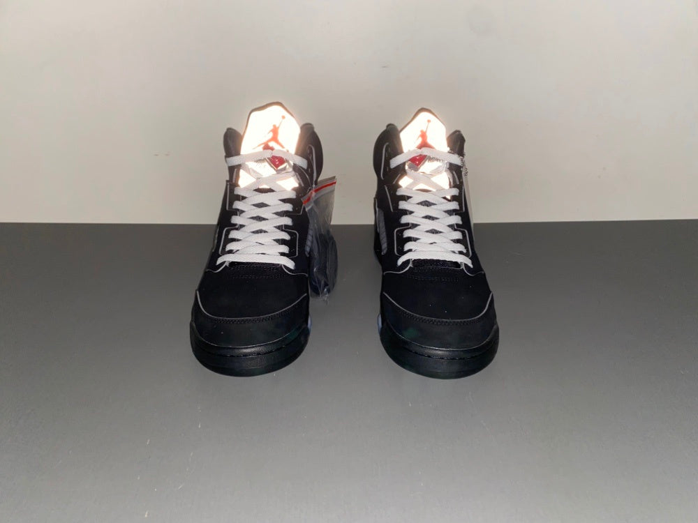 Air Jordan 5 Retro Black Metallic – Black Classic Premium Sneakers with Icy Sole