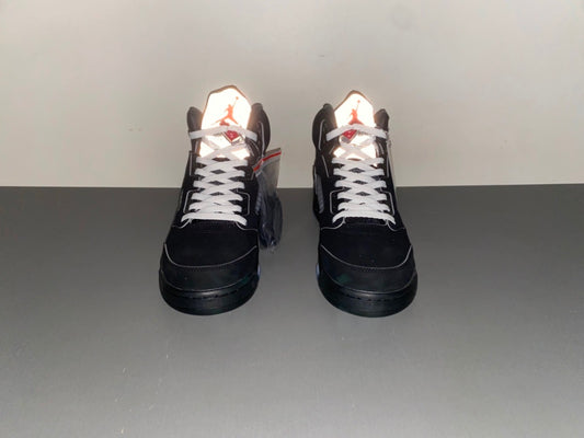 Air Jordan 5 Retro Black Metallic – Black Classic Premium Sneakers with Icy Sole