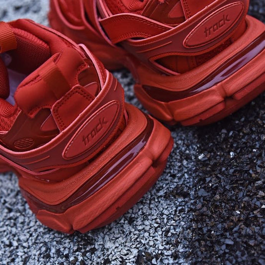 Balenciaga Red Sneakers – Bold Luxury Streetwear Style 👟🔥