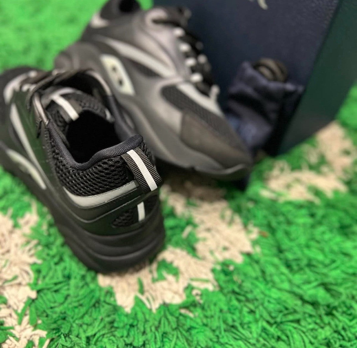 Dior B22 Black & White Luxury Chunky Sneakers