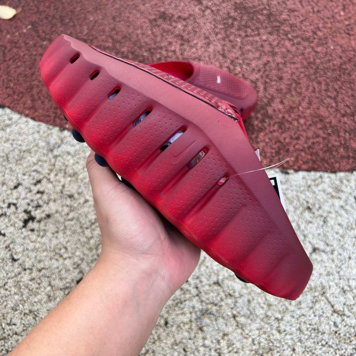 Nike Red Comfort Slides – Bold & Stylish