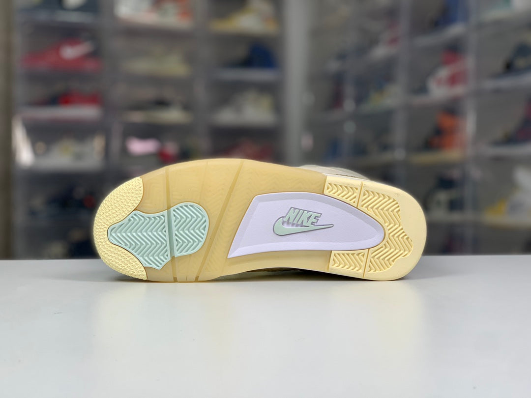 Luxury Cream Retro Basketball Sneakers