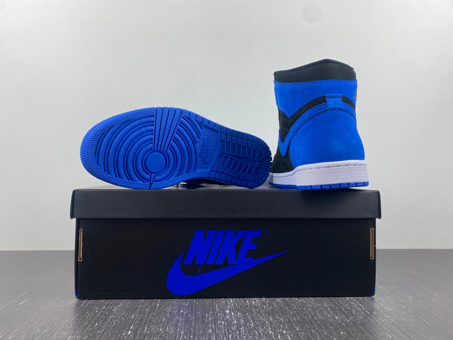 Air Jordan 1 Retro High OG Royal Toe – Black & Blue Premium High-Top Sneakers