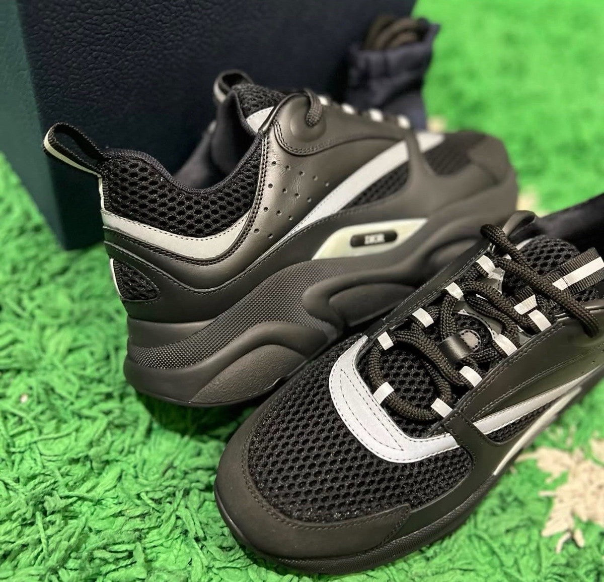 Dior B22 Black & White Luxury Chunky Sneakers