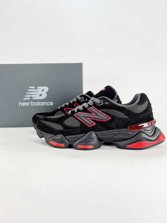 New Balance Black & Red Chunky Sneakers – Bold Street Style
