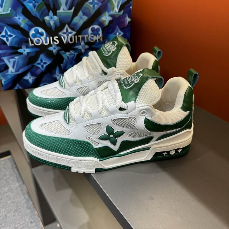 White & Green Designer-Inspired Mesh Sneakers – Street Style Comfort Shoes