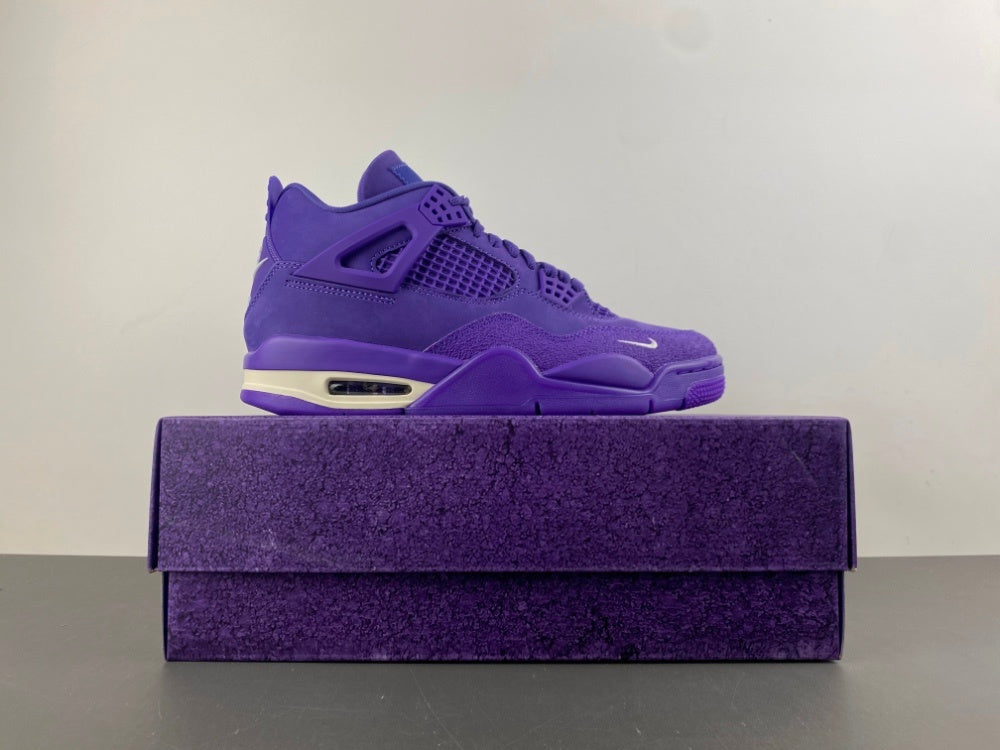 Air Jordan 4 Retro “Purple Monochrome” Premium Sneaker
