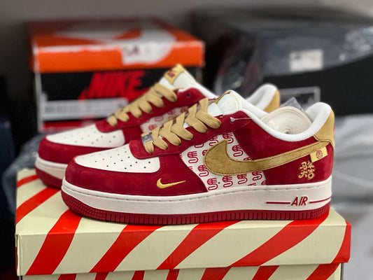 Nike Air Force 1 Low Red Gold Lunar Celebration Edition 👟✨🔥
