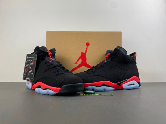 Black & Red Jordan 6 Sneakers ❤️🖤