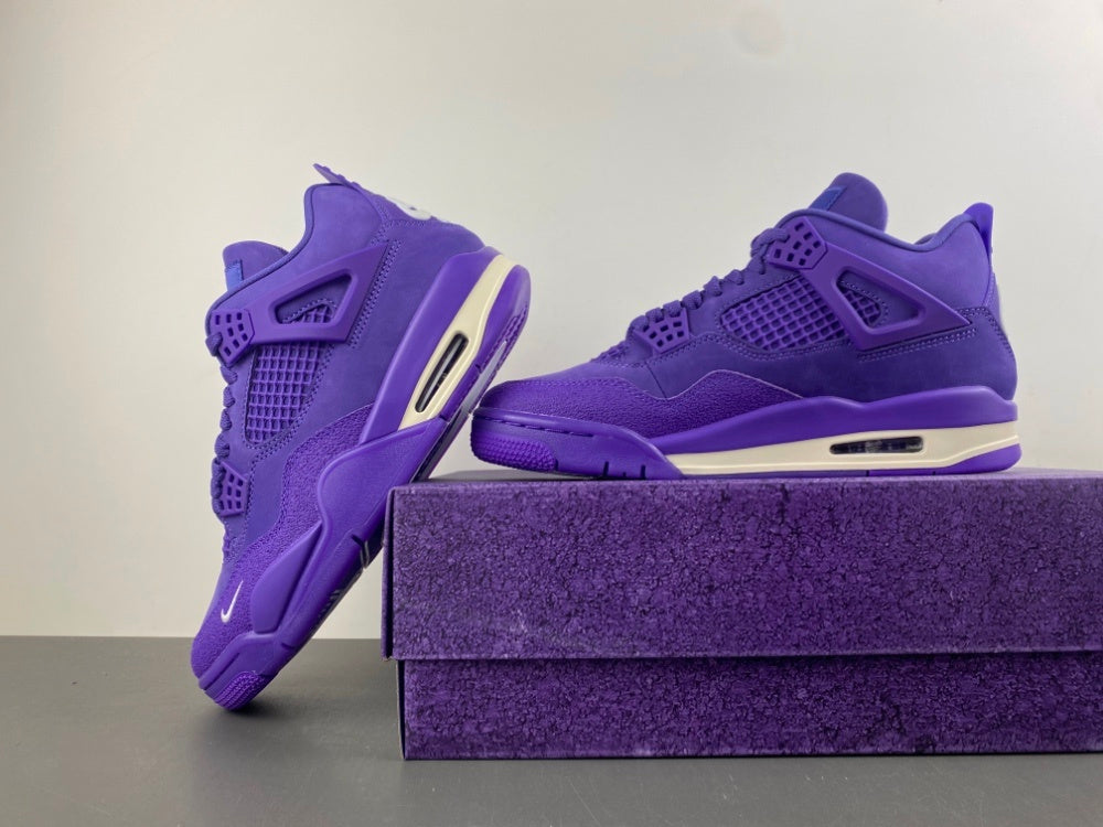 Air Jordan 4 Retro “Purple Monochrome” Premium Sneaker
