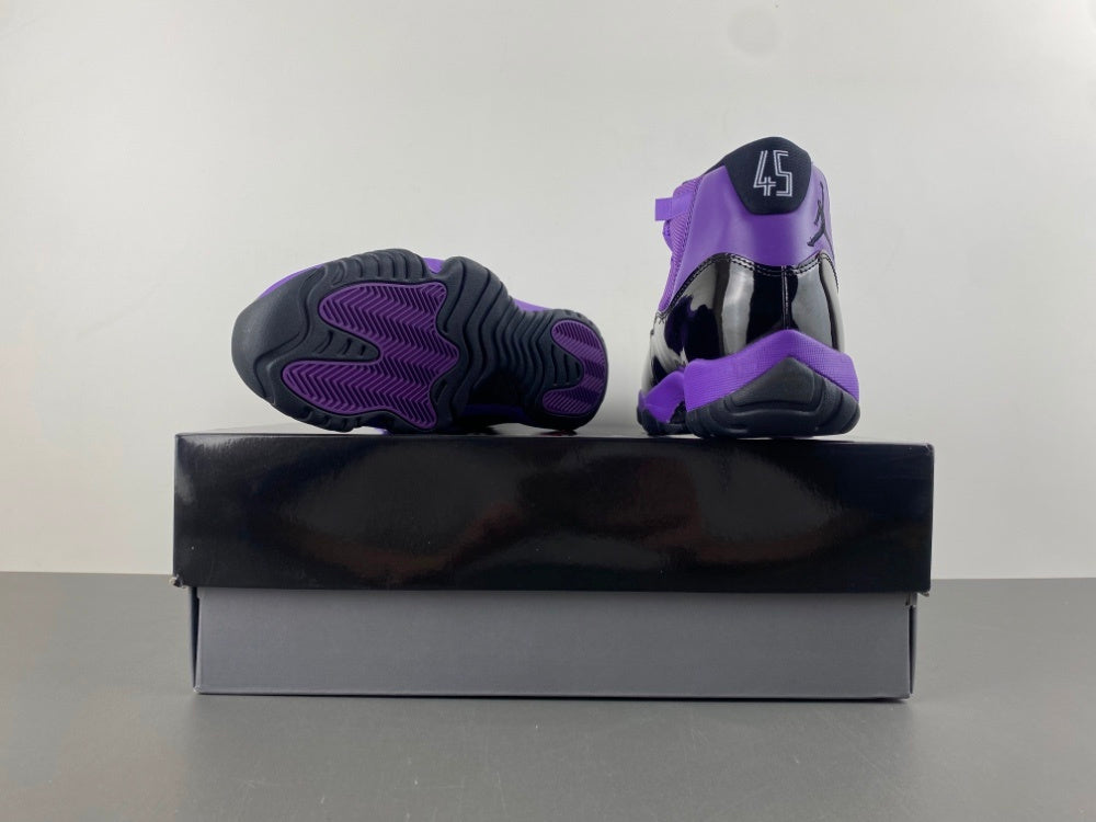 Purple & Black Jordan 11 Sneakers 💜🖤