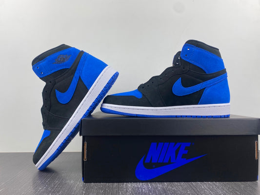 Air Jordan 1 Retro High OG Royal Toe – Black & Blue Premium High-Top Sneakers