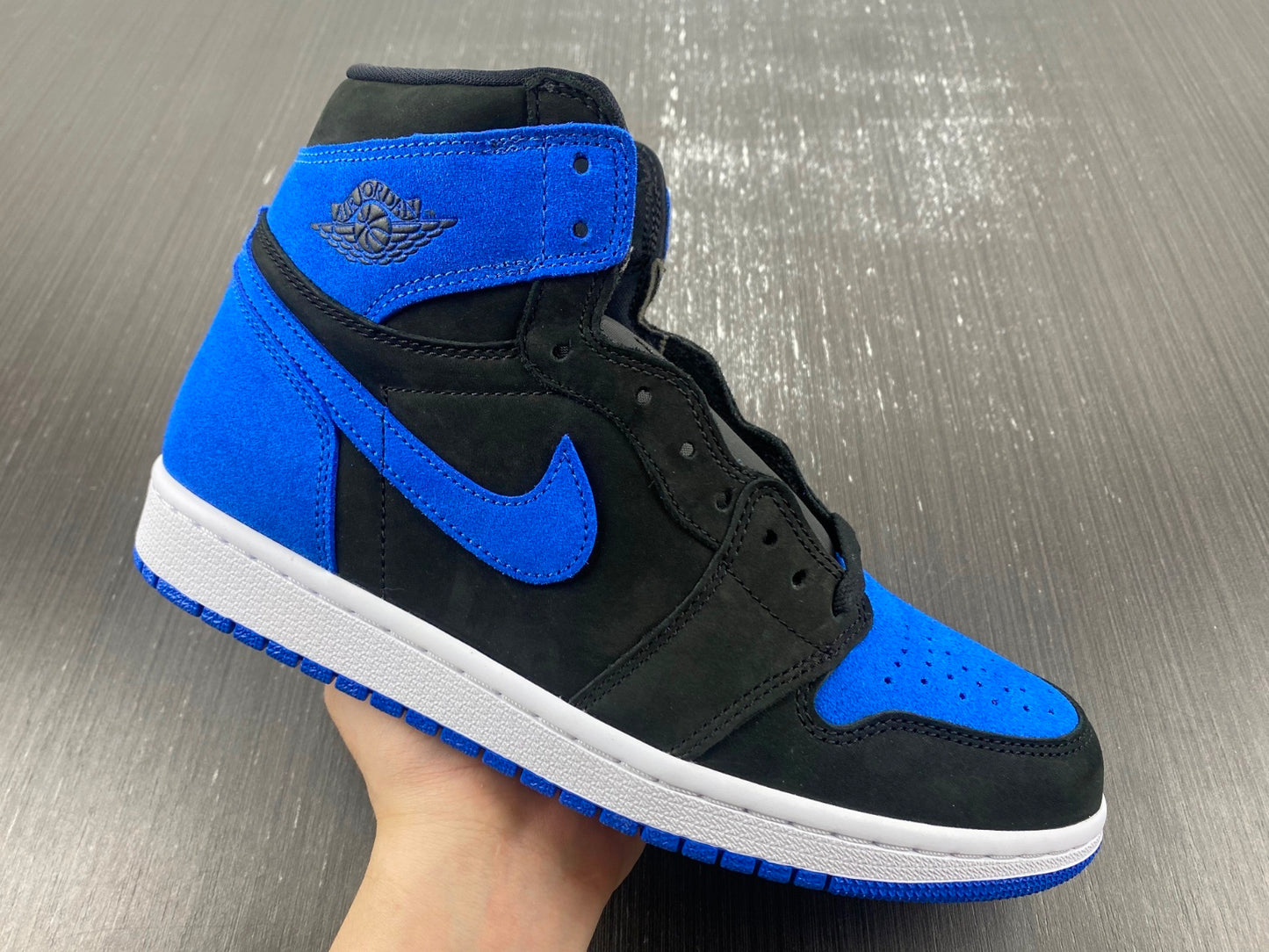 Air Jordan 1 Retro High OG Royal Toe – Black & Blue Premium High-Top Sneakers