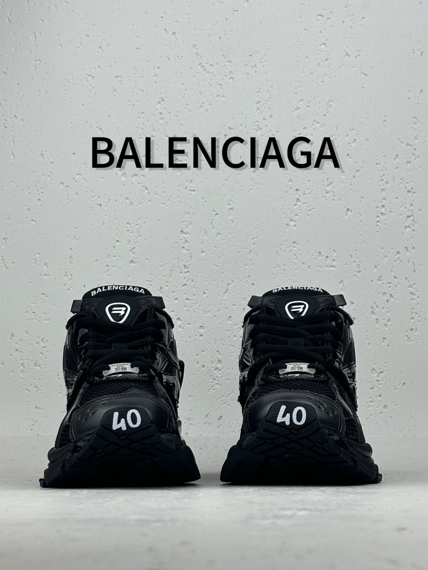 Balenciaga All-Black Runner Sneakers 👟🖤