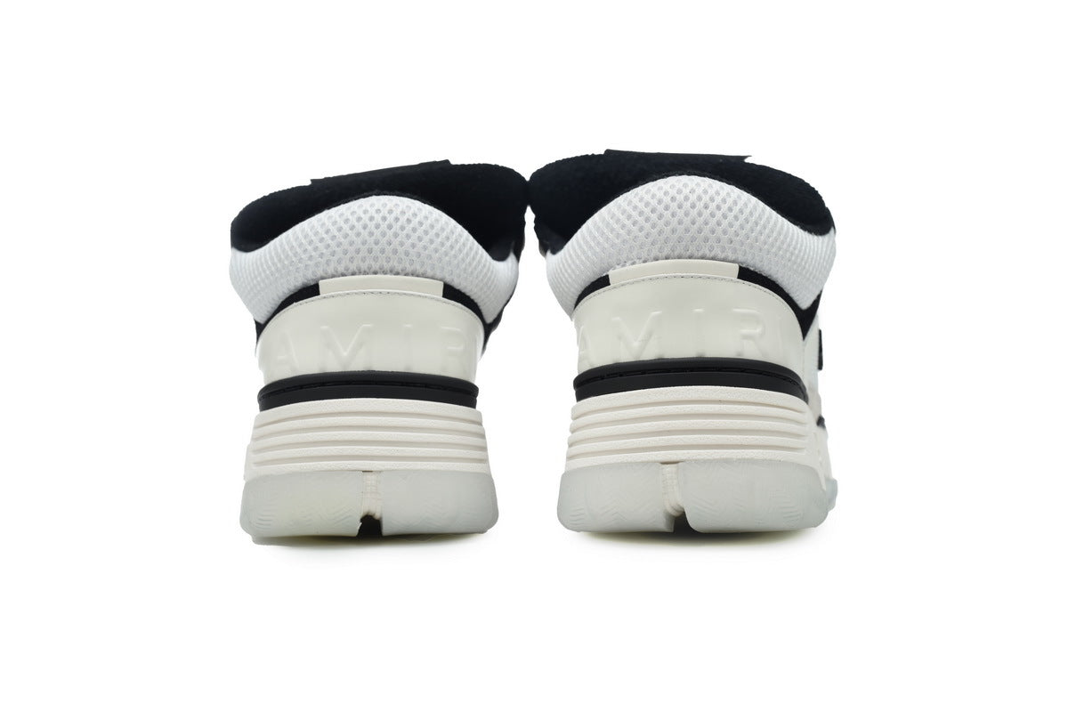 AMIRI White & Black Low Top Sneakers – Clean Luxury Street Style