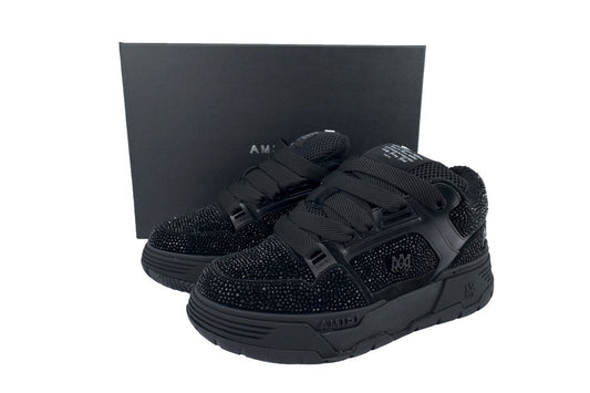 AMIRI Black Crystal-Embellished Low Top Sneakers ✨🖤