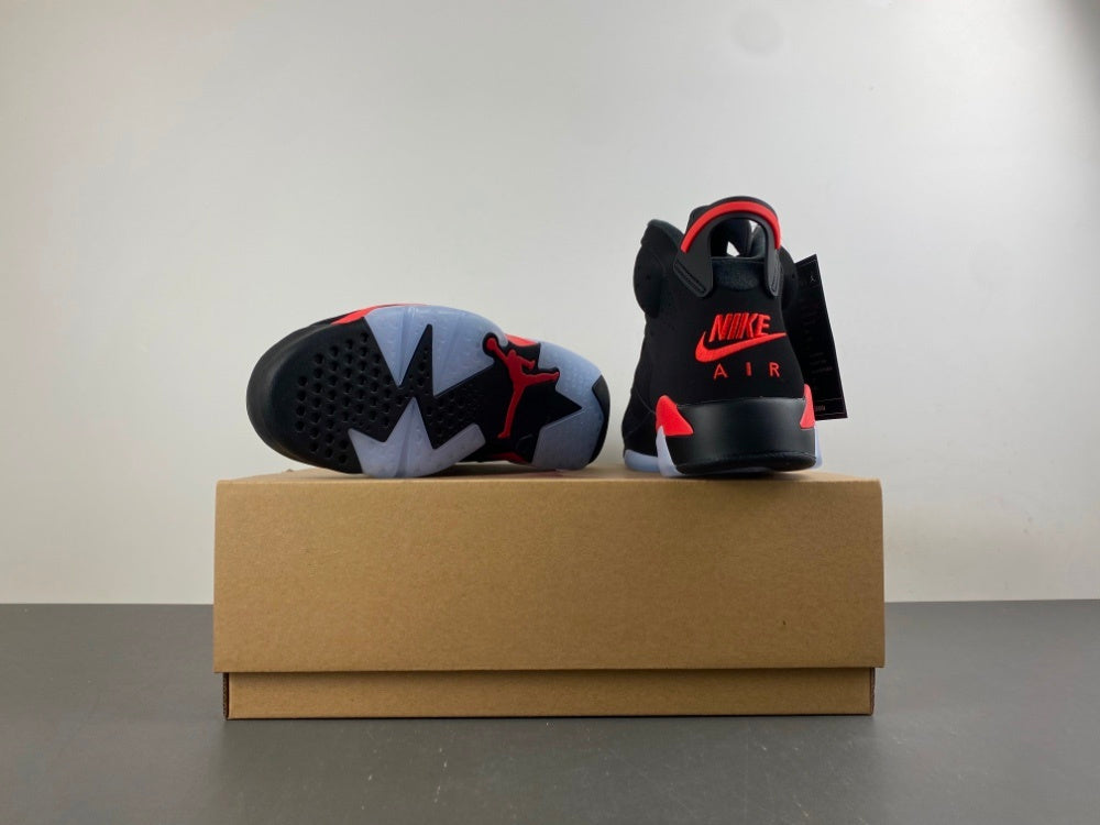 Black & Red Jordan 6 Sneakers ❤️🖤