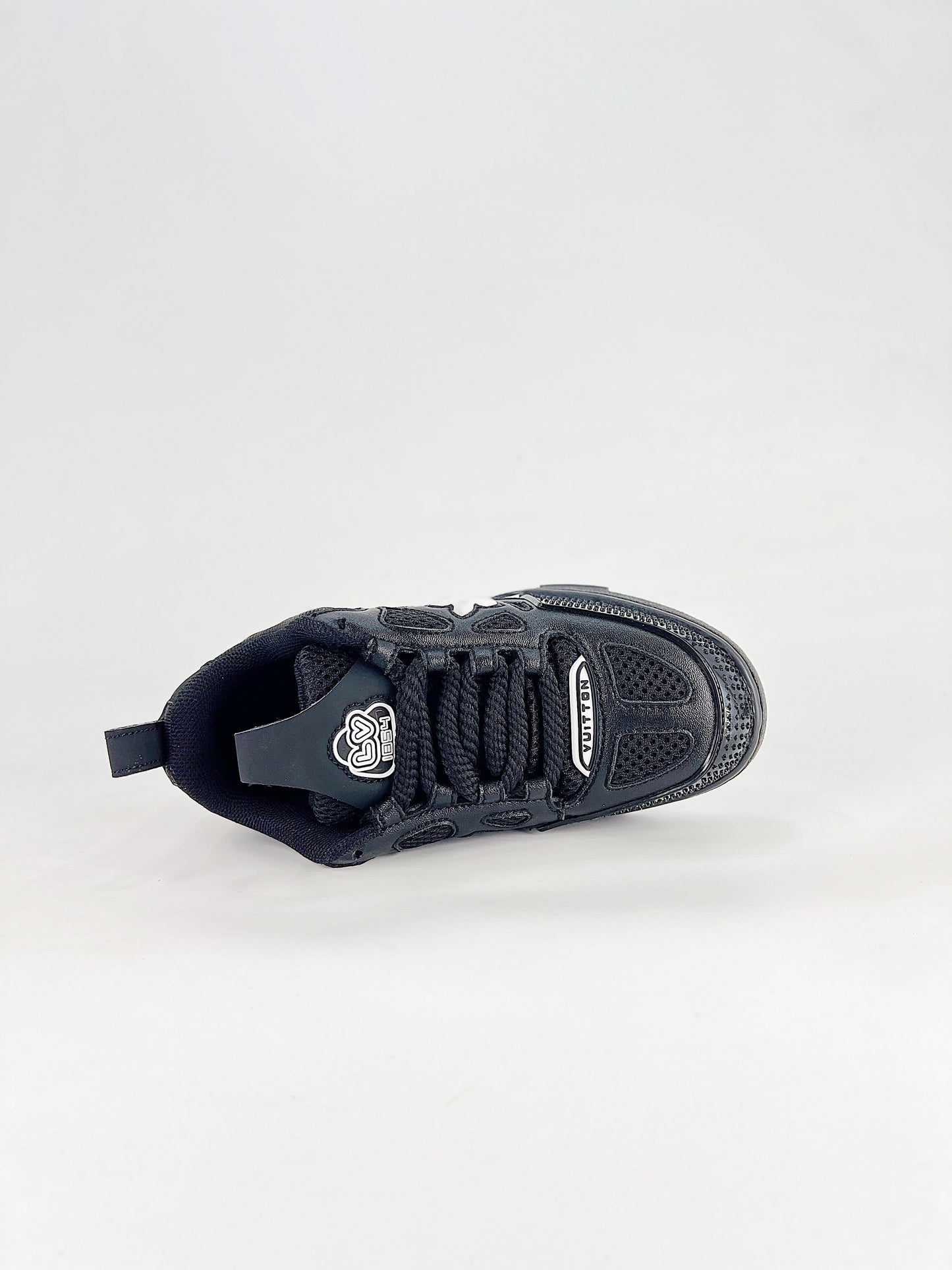 Louis Vuitton Black & White Monogram Chunky Sneakers