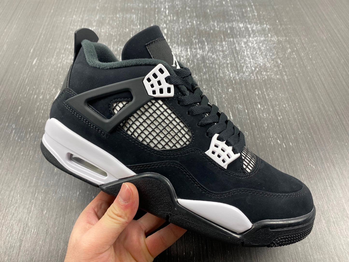 Air Jordan 4 Retro “Black & White” – Clean Classic Street Style Sneakers