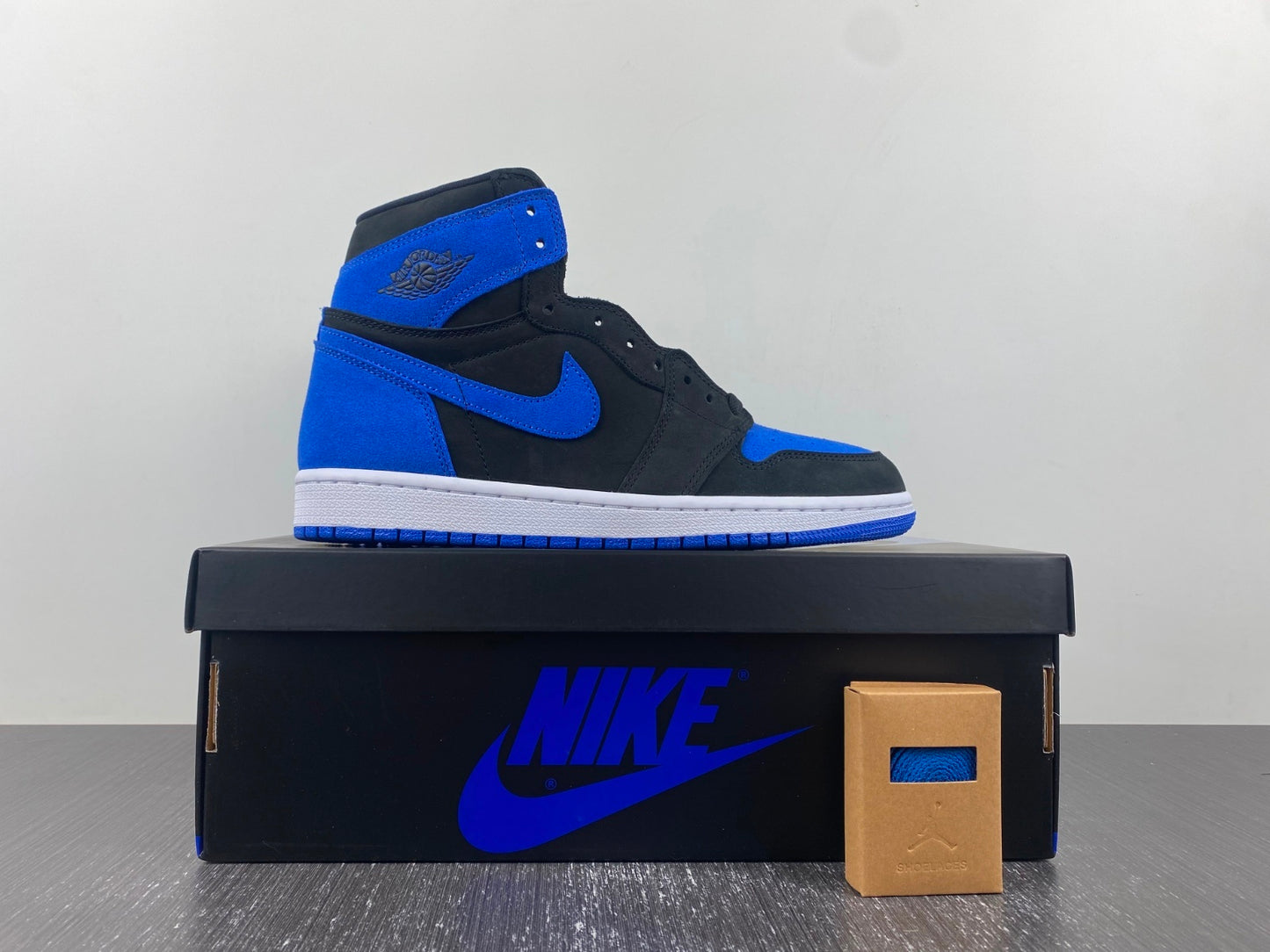 Air Jordan 1 Retro High OG Royal Toe – Black & Blue Premium High-Top Sneakers
