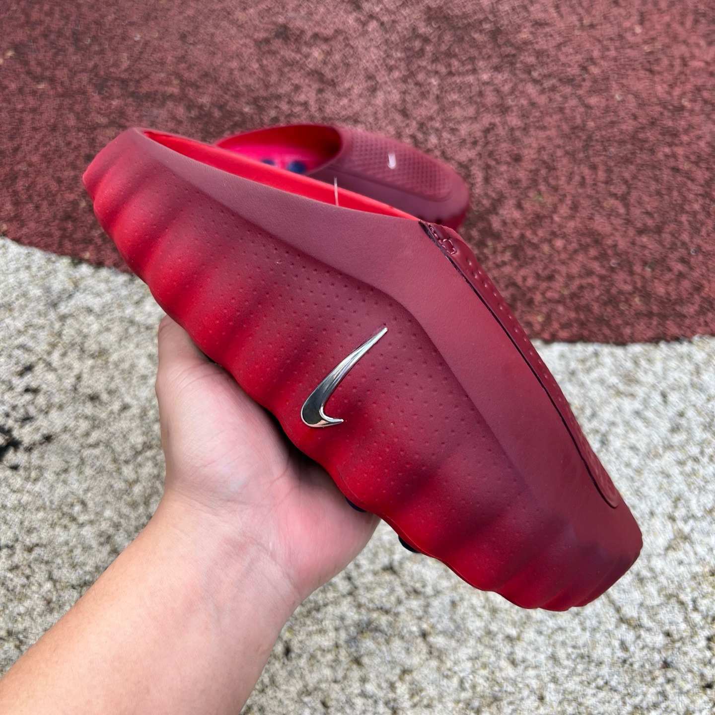 Nike Red Comfort Slides – Bold & Stylish