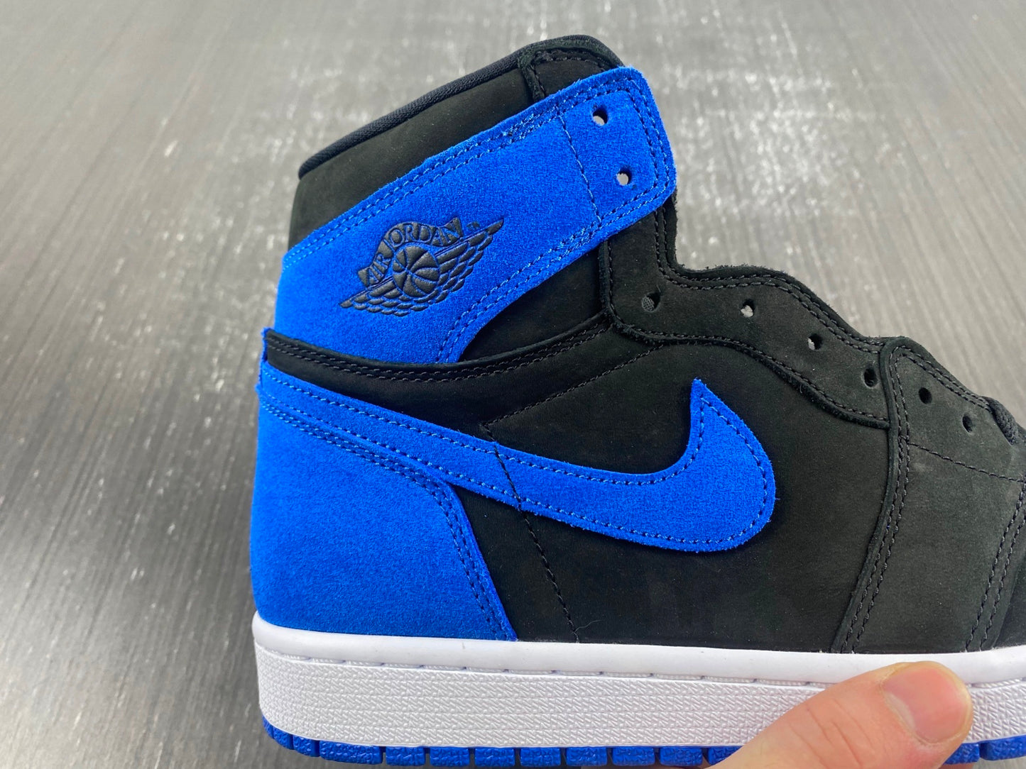 Air Jordan 1 Retro High OG Royal Toe – Black & Blue Premium High-Top Sneakers