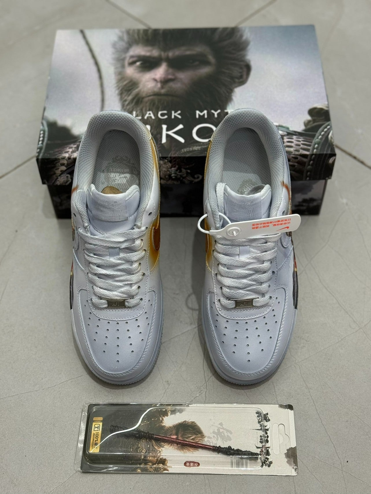 🔥 Custom Warrior Flame Air Force 1 Sneakers 🔥