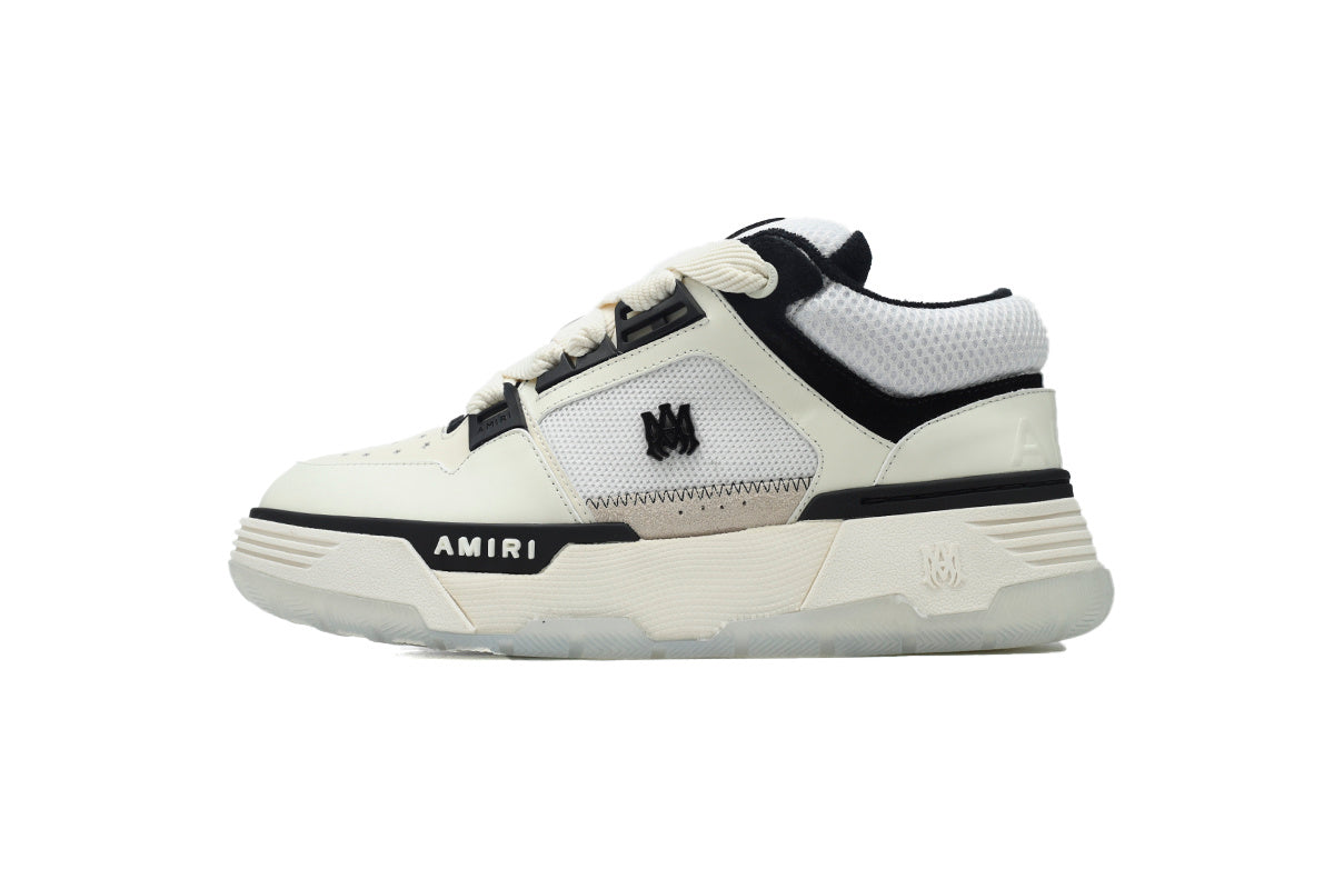 AMIRI White & Black Low Top Sneakers – Clean Luxury Street Style