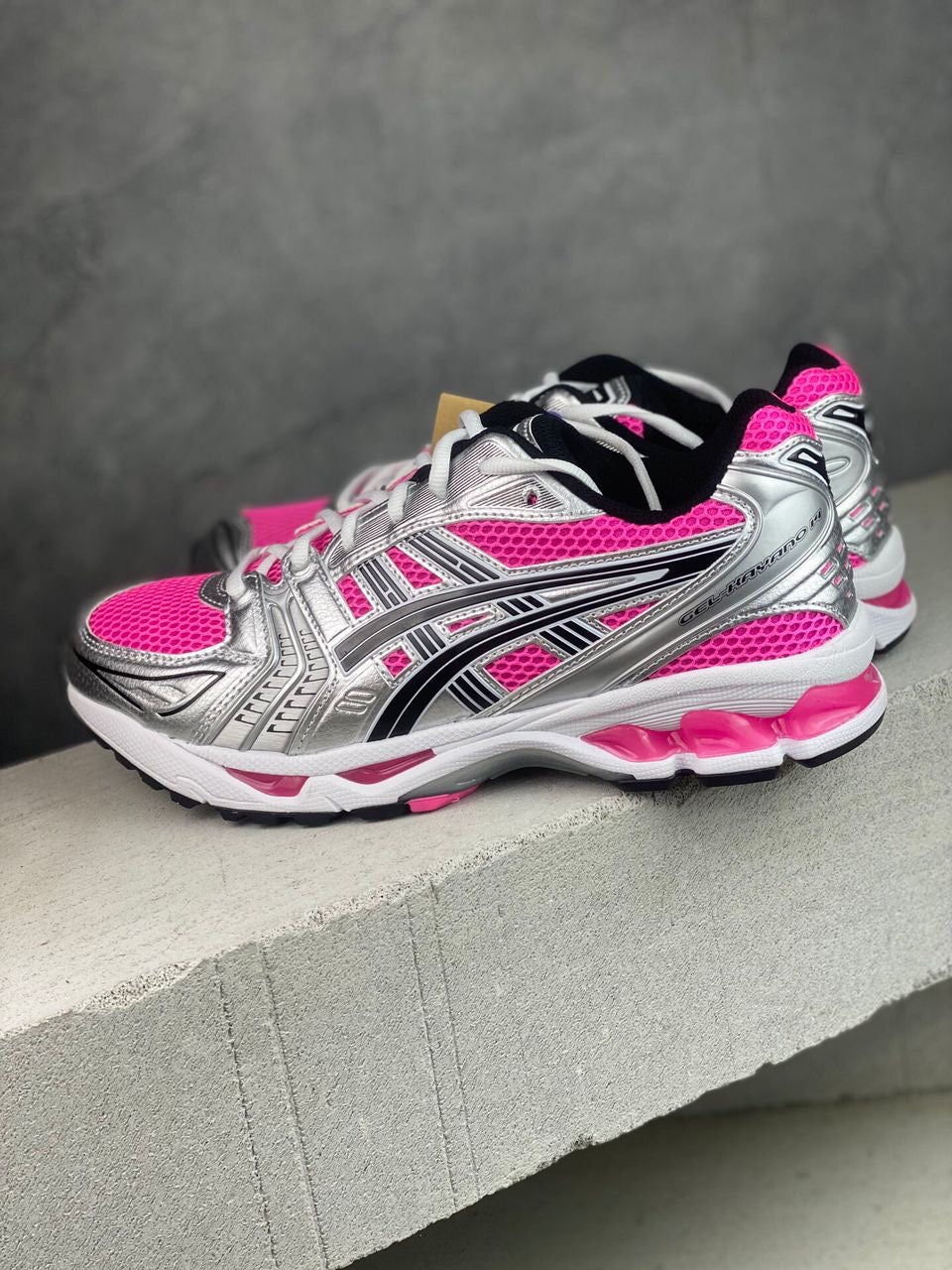 ASICS GEL-KAYANO 14 Pink/Glo Black Running Sneakers