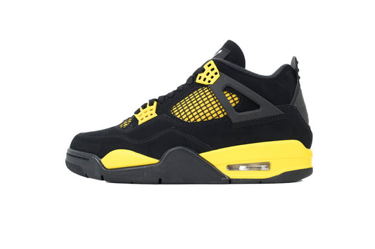 Air Jordan 4 Black & Yellow Thunder – Bold Streetwear Classic ⚡👟