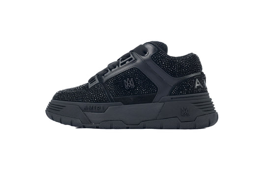 AMIRI Black Crystal-Embellished Low Top Sneakers ✨🖤