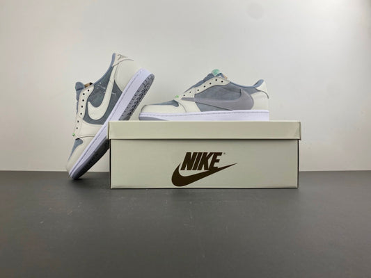Nike Low-Top Casual Sneakers with Green Accents