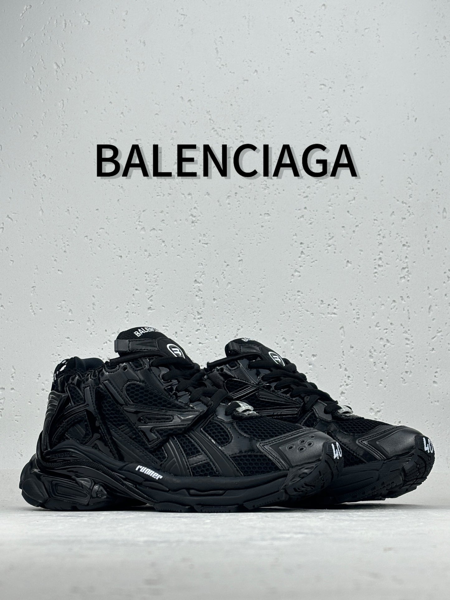 Balenciaga All-Black Runner Sneakers 👟🖤